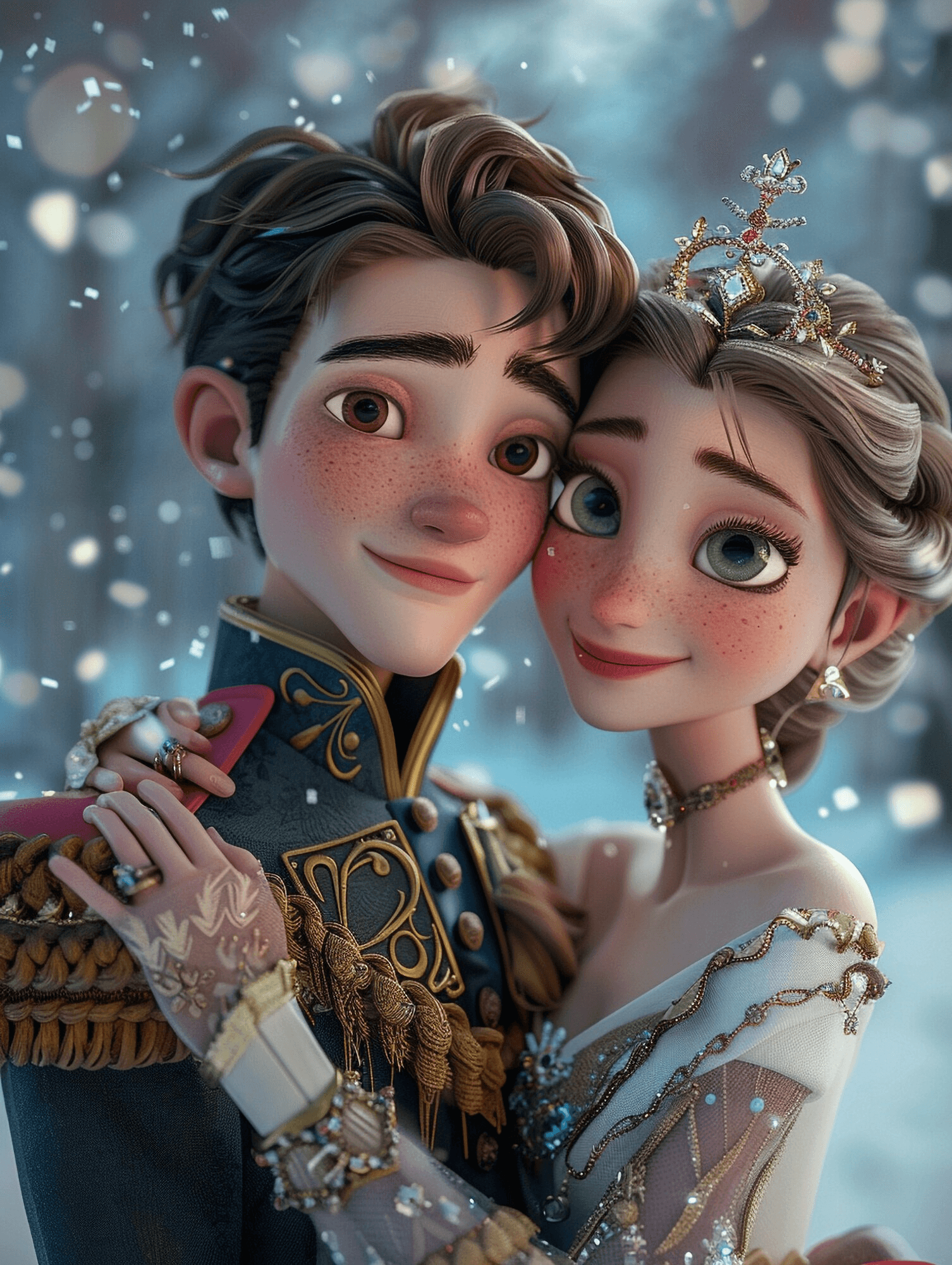 Disney cartoon AI photo